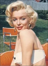  ??  ?? FILM BEAUTY: Book linked JFK to Marilyn death