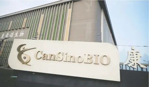  ?? THOMAS PETER / REUTERS FILES ?? Canada's failed deal to get COVID vaccine from China's CanSino Biologics Inc. demands an inquiry, Diane Francis writes.