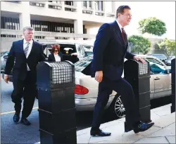 ?? AP PHOTO ?? Paul Manafort arrives at federal court in Washington on Friday.