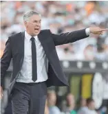  ?? F.E. ?? Ancelotti y el Madrid tendrán dos compromiso­s esta semana.