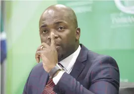  ?? Picture: Tracy Lee Stark ?? UNDER FIRE. Tshwane Mayor Solly Msimanga at a press conference.