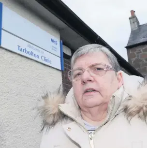  ??  ?? Fighter
Maureen McGaffney outside the shutdown surgery in Tarbolton