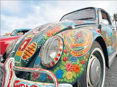  ??  ?? Custom-built Volkswagen Beetle in Sri Lanka for World Volkswagen Day on Wednesday