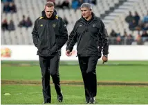  ?? PHOTO: GETTY IMAGES ?? Willie Rickards, left, could be in line to take over from Colin Cooper as Taranaki coach.