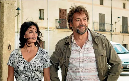  ??  ?? Penelope Cruz and Javier Bardem team up for Everybody Knows.