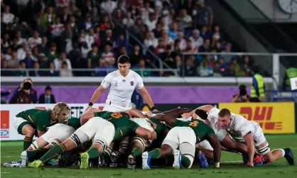  ?? MB Media/Getty Images ?? South Africa won the front-row battle with England the last time these sides met – in the 2019 World Cup final. Photograph: Pablo Morano/