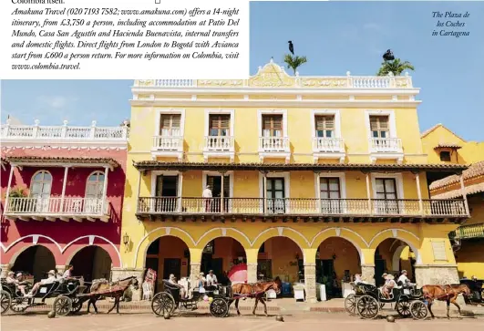  ??  ?? The Plaza de
los Coches in Cartagena