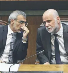  ?? ?? ►
Los ministros Luis Cordero y Álvaro Elizalde.