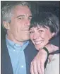  ?? ?? Ghislaine Maxwell with Jeffrey Epstein