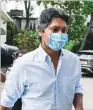  ?? (AFP) ?? Kumar Sangakkara arrives at the Special Investigat­ion Unit to be interviewe­d by the police in Colombo on Thursday.