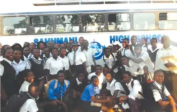  ?? ?? Sahumani Secondary School girls rugby team failed to make it to the inaugural Mwana Rugby Festival in Harare due to lack of resources