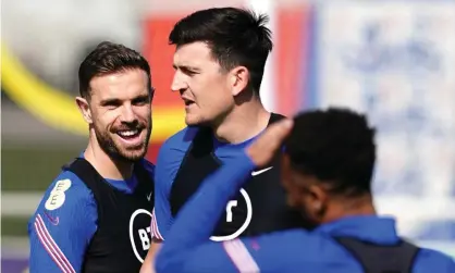  ?? ?? England's Harry Maguire during a training session. Photograph: Martin Rickett/PA