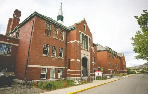  ?? PHOTOS: ANDREW SNUCINS / THE CANADIAN PRESS ?? The former Kamloops Indian Residentia­l School in Kamloops, B.C.