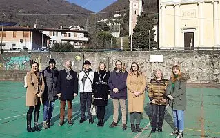  ?? ?? Lavori in primavera
Il progetto a Valrovina è stato presentato ieri, tra gli altri, dal sindaco Elena Pavan