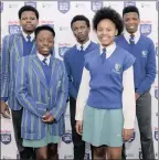  ??  ?? Sinor Hlophe, Lindokuhle Marhwexu, Sisanda Dlamini, Fikile Mayaba and Chantell du Plooy of White House College.