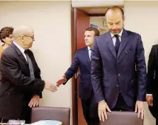  ?? Ansa ?? Duo di ferro Il premier Edouard Philippe col presidente Macron