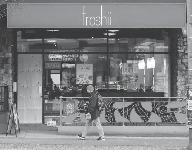  ?? BEN NELMS/BLOOMBERG ORG ?? A Freshii Inc. restaurant in Vancouver. The Canadian chain aims to sell shares in the $8.50 to $10 range in its initial public offering, according to regulatory filings.