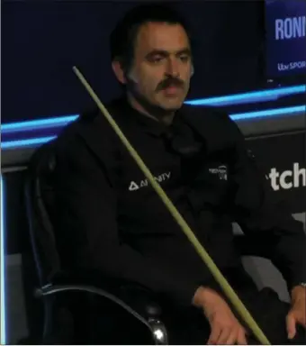  ??  ?? Ronnie O’Sullivan decided to grow a rather fetching moustache.