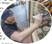  ?? Pictures: Gordon Terris ?? Ian Brooke, of Brawsome Bagels in Partick, is changing the way he runs the business due to the cost- of- living crisis