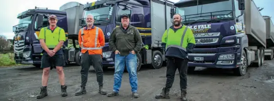  ?? ?? The MC Fale team (from left): John Langlands, Iain Parker, Mike Fale and Scott Rowland.