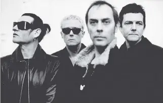  ?? SONIC UNYON ?? Bauhaus’s original 1978-83 lifespan is depicted as a time of fervent creativity, when the British quartet embraced drama and darkness. From left: Daniel Ash, David J, Peter Murphy and Kevin Haskins.