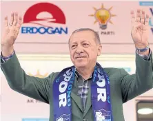  ?? Ap ?? Erdogan, durante un acto político