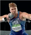  ??  ?? Ryan Crouser won gold in Rio with a 22.52m heave.