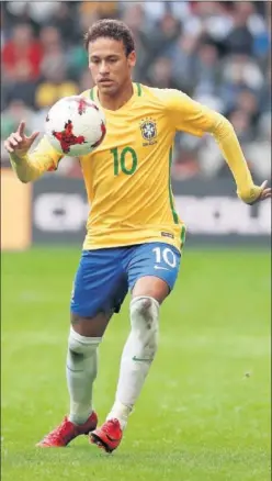  ??  ?? EL CRACK. Neymar, jugando con la selección brasileña.