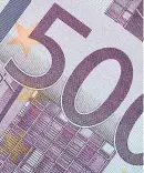  ??  ?? Nunca vistos. Es el porcentaje de europeos que nunca han tenido un billete de
500 en sus manos
56%