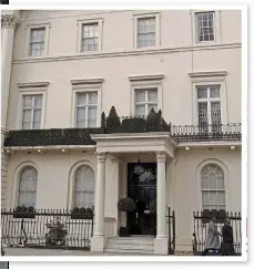  ??  ?? British base: Russian Oleg Deripaska, with wife Polina, owns the former home, above, of diarist Henry “Chips” Channon