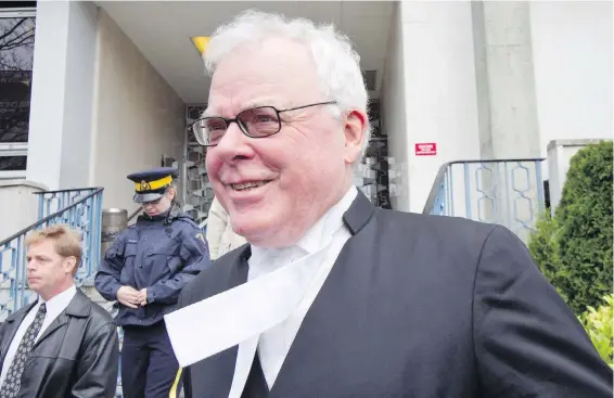  ?? TIMES COLONIST FILE ?? As Crown prosecutor in 2010, Scott Van Alstine oversaw Ruby Ann Ruffolo’s murder trial and conviction.