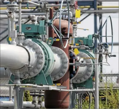  ?? DIGITAL FIRST MEDIA FILE PHOTO ?? This is a metering station for the Mariner East I pipeline at the Sunoco Logistics refinery in Marcus Hook.