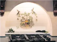  ?? GETTY IMAGES/ISTOCK PHOTO ?? Tiles with fruit images sprinkled across your backsplash could be difficult to get rid of without profession­al help.