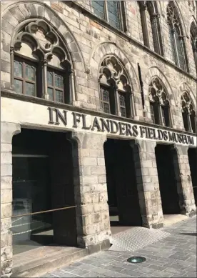  ?? A.J. WILLIAMS/Special to The Okanagan Weekend ?? In Flanders Fields Museum is located in the centre of Ypres.