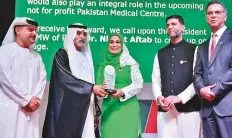  ?? Clint Egbert/Gulf News ?? Dr Nighat Aftab of PAD’s Medical Wing receives her award.