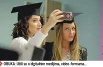  ??  ?? OBUKA: Učili su o digitalnim medijima, video-formama...