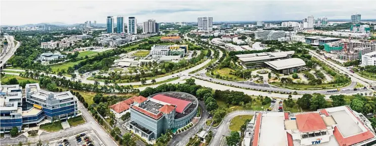  ?? An aerial view of Cyberjaya. ??