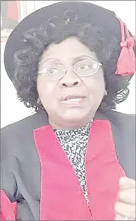  ?? ( File pic) ?? The late Professor Lydia Makhubu.