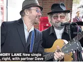  ??  ?? MEMORY LANE New single and, right, with partner Dave