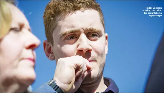  ??  ?? Paddy Jackson outside court after his acquittal on a rape charge