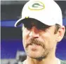  ??  ?? Aaron Rodgers