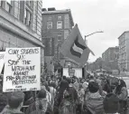  ?? EDUARDO CUEVAS/USA TODAY ?? Dozens of Columbia University students were arrested Thursday at a protest calling for a cease-fire in the Middle East.