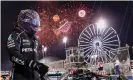  ?? AFP/Getty Images ?? Lewis Hamilton in March at the Bahrain Grand Prix, which will again open the F1 season in 2022. Photograph: Lars Baron/