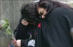  ?? JONATHAN HAYWARD, THE CANADIAN PRESS FILE PHOTO ?? Gladys Radek right, is the organizer of an annual walk to honour the Indigenous women who have gone missing or been murdered along an infamous B.C. highway.