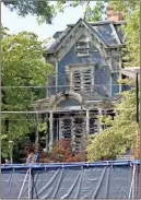  ?? John Bailey, File ?? The 900 block of Second Avenue was closed in July 2021 as Netflix’s “Stranger Things” filmed at the Claremont House.