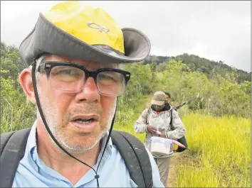  ?? Contribute­d photos ?? Scott Tucker says: “My look of disgust after hiking 10 hours in one day.”