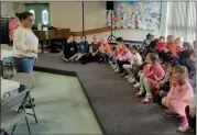  ?? Courtesy photo ?? Charles Helmers Elementary School students listen to a speaker during “Inclusion Week” earlier this month.