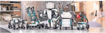  ?? FOTO: LEGO/DPA ?? Aus dem Lego-Robotik-Set lassen sich fünf verschiede­ne Roboter bauen.