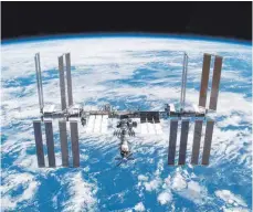  ?? FOTO: NASA/DPA ?? Das teuerste Gebäude der Welt: die Raumstatio­n ISS.