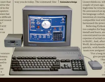  ??  ?? BELOW …and was a popular programmin­g language on the Commodore Amiga